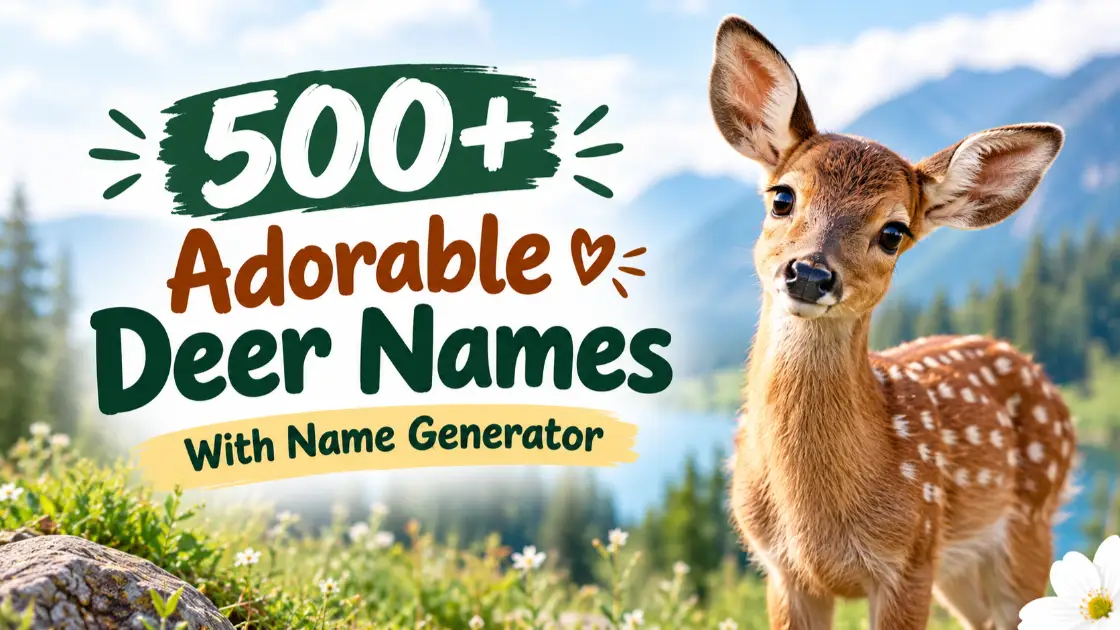 Deer Names With Name Generator
