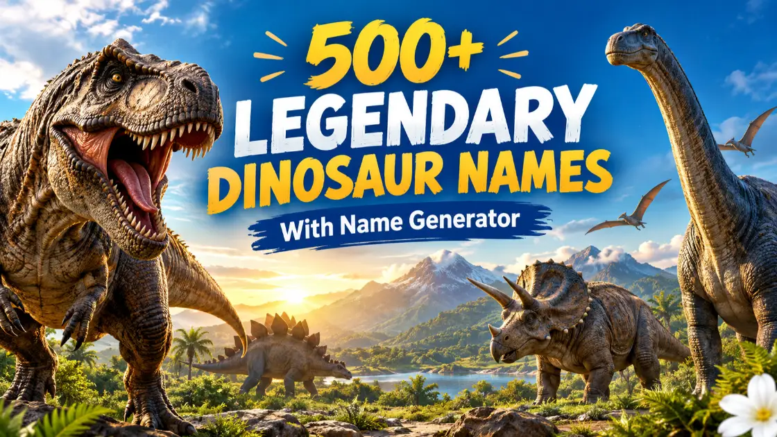Dinosaur Names With Name Generator