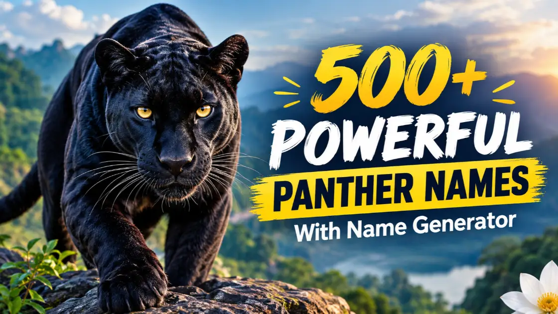 Panther Names With Name Generator