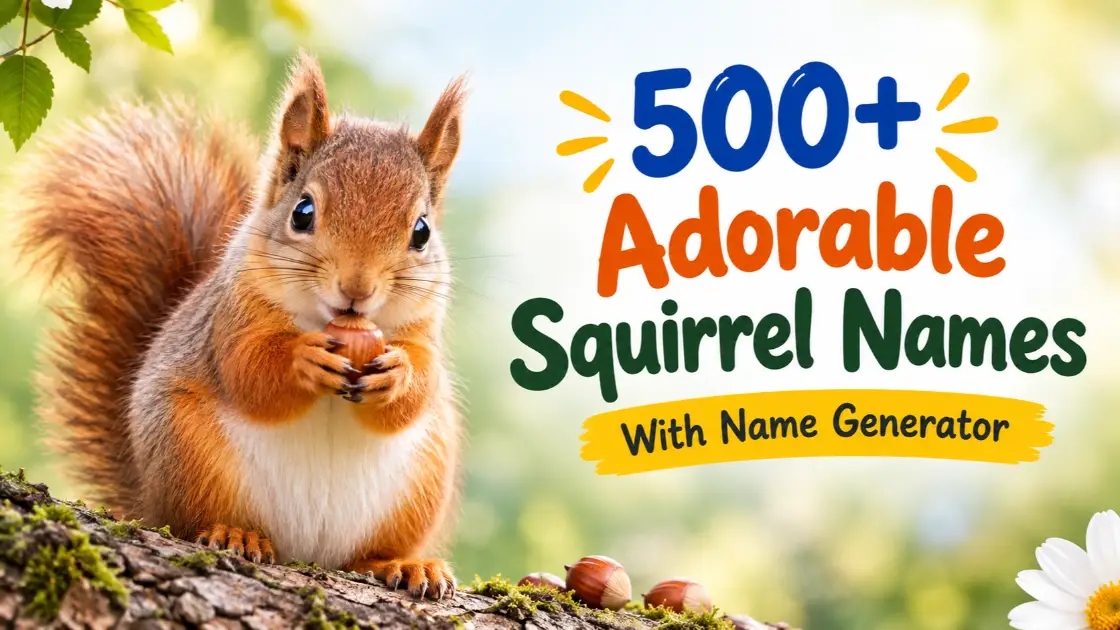Squirrel Names With Name Generator