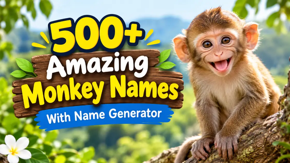 Amazing Monkey Names With Name Generator
