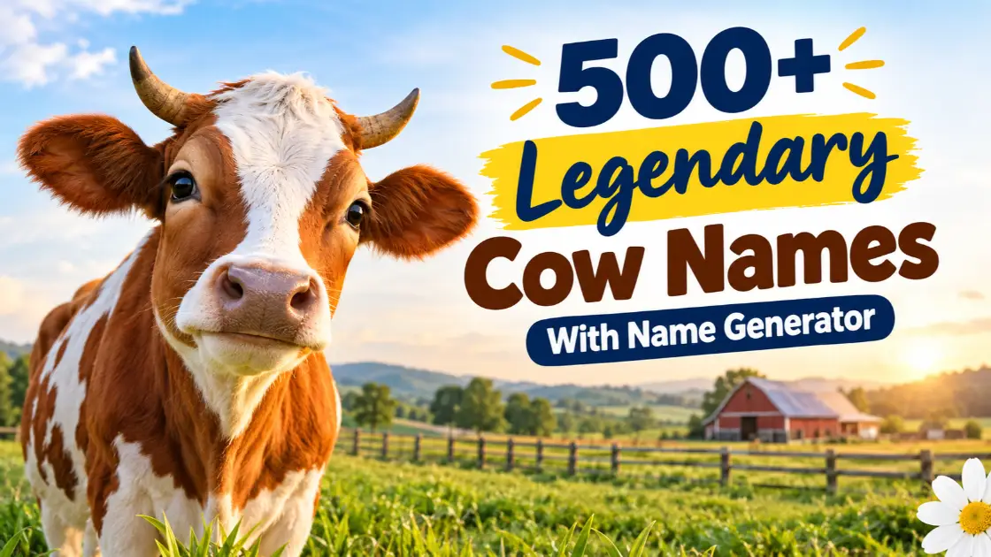 Cow names with names generator
