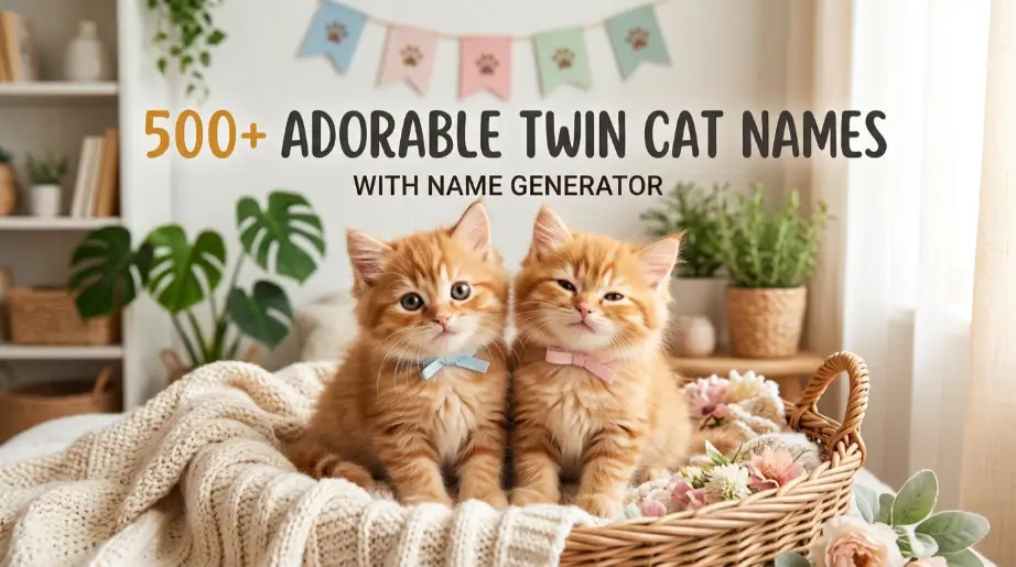 Twin Cat Names With Name Generator